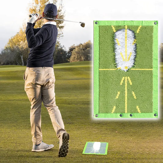 Durable Golf Practice Mat for Swing Analysis